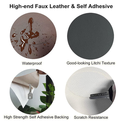 Self-Adhesive Leather Repair Patch For Sofa, Chair, Car Seat & More