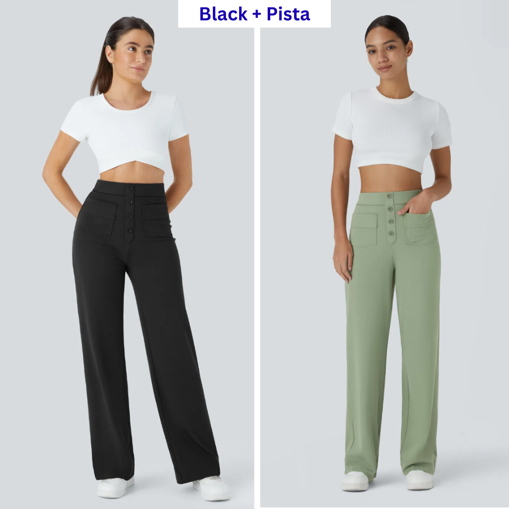 Combo Straight Leg Pants - Pack of 2